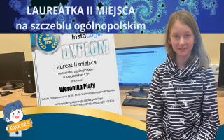 Weronika Piąty - laureatką II miejsca w konkursie INSTALOGIK
