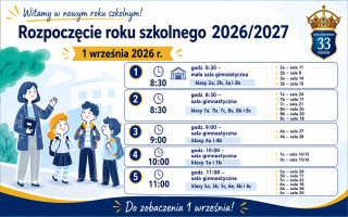 Rozpoczęcie roku szkolnego 2026/2027
